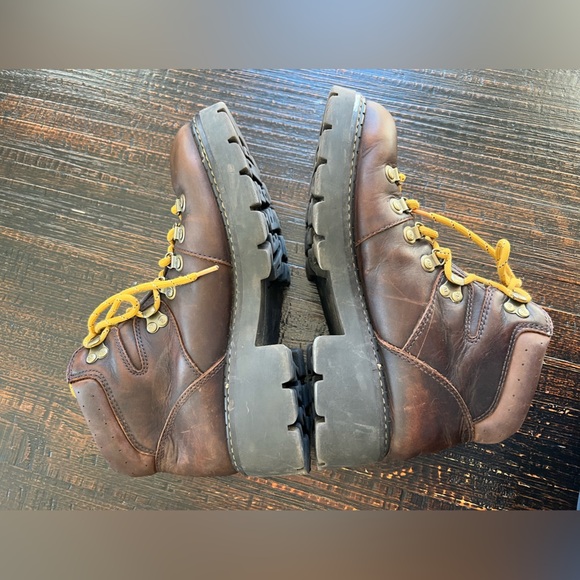 AE Footgear Y2K American Eagle Lug Sole Brown Men’s Sz 10 Leather Chunky main image 5